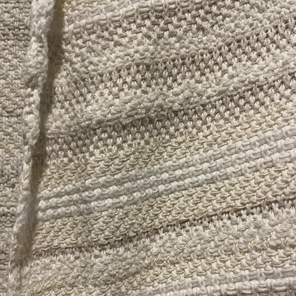 ANTHROPOLOGIE Moth Mahalia Kimono Cream/White Knit Cardigan - L - Picture 5 of 16